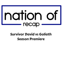 Season Premiere of Survivor David vs Goliath